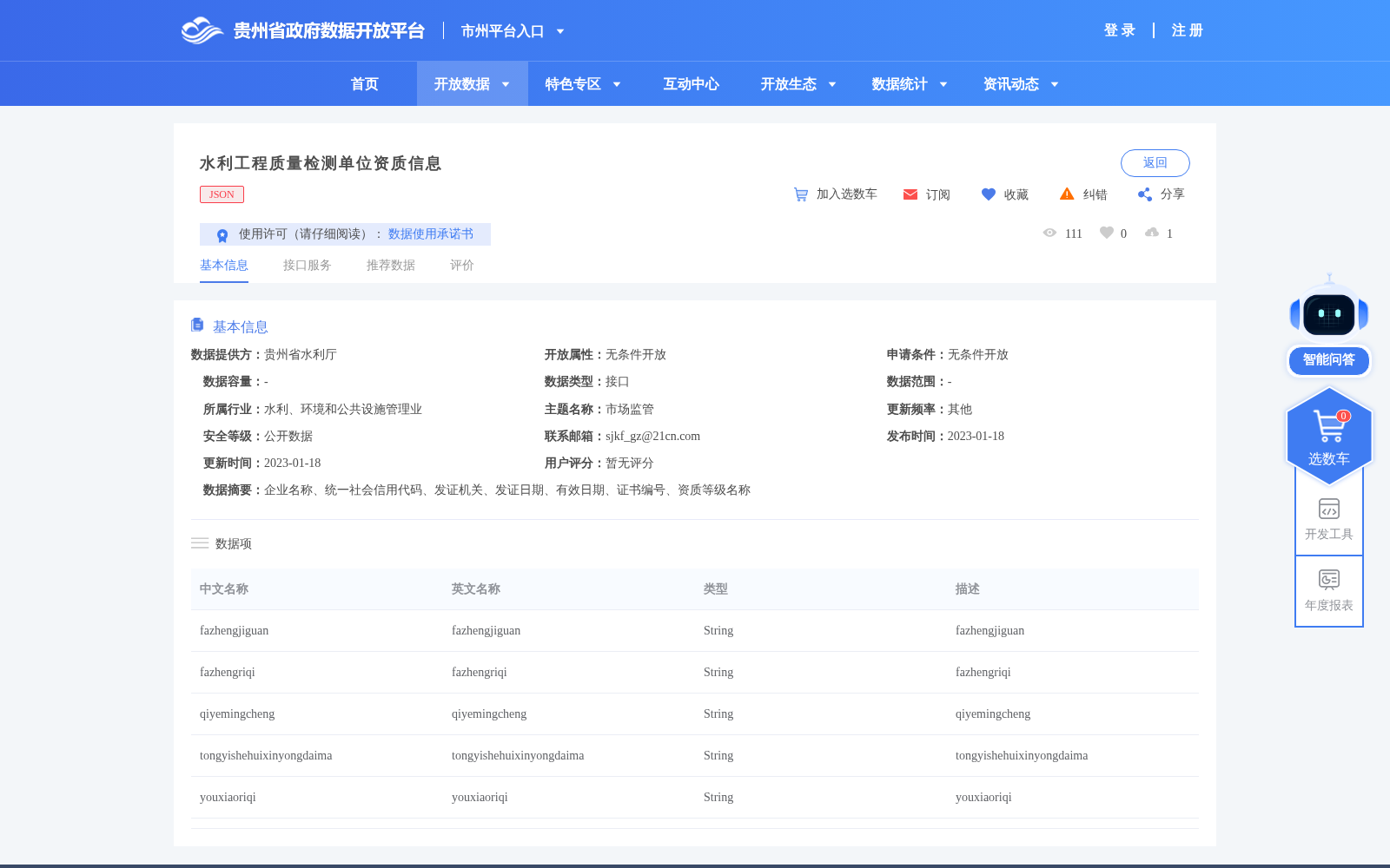 水利工程质量检测单位资质信息 数据集图片
