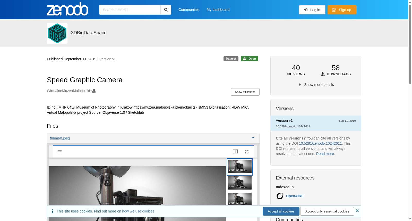 Speed Graphic Camera 数据集图片