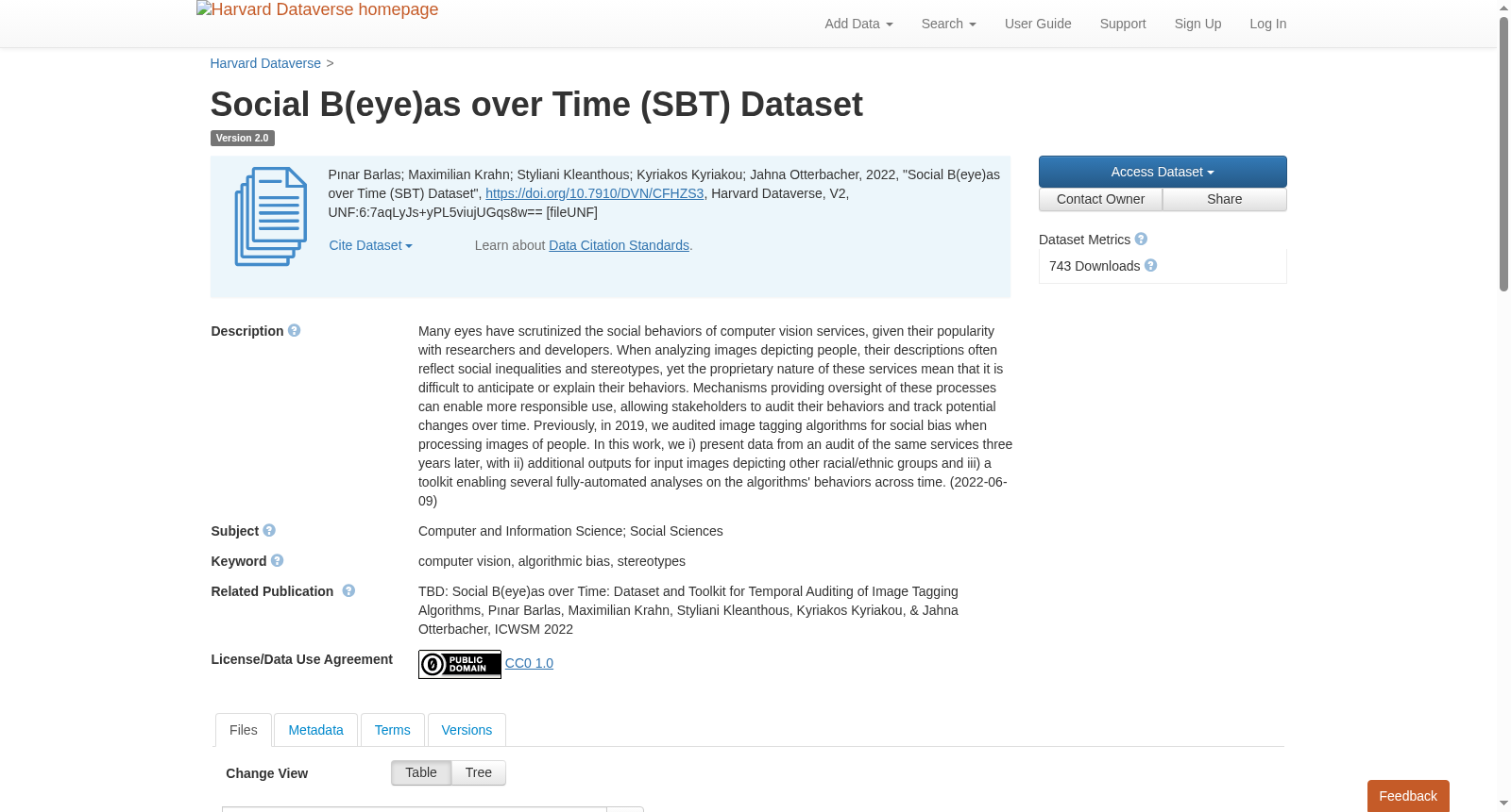 Social B(eye)as over Time (SBT) Dataset 数据集图片