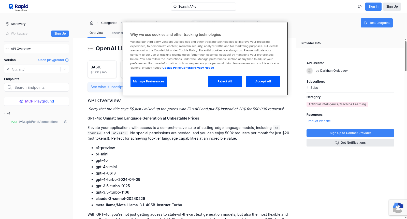 OpenAI LLM Models (5$ 500k requests) 数据集图片