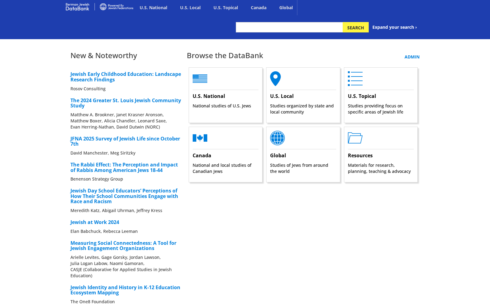 Berman Jewish Data Bank 数据集图片
