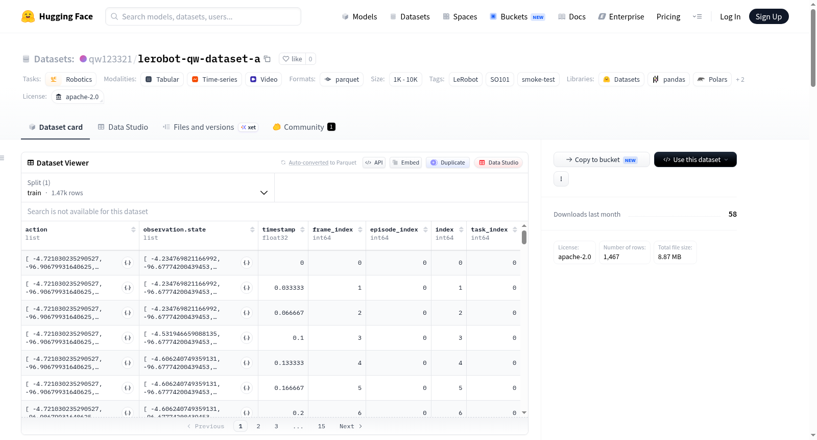 lerobot-qw-dataset-a 数据集图片