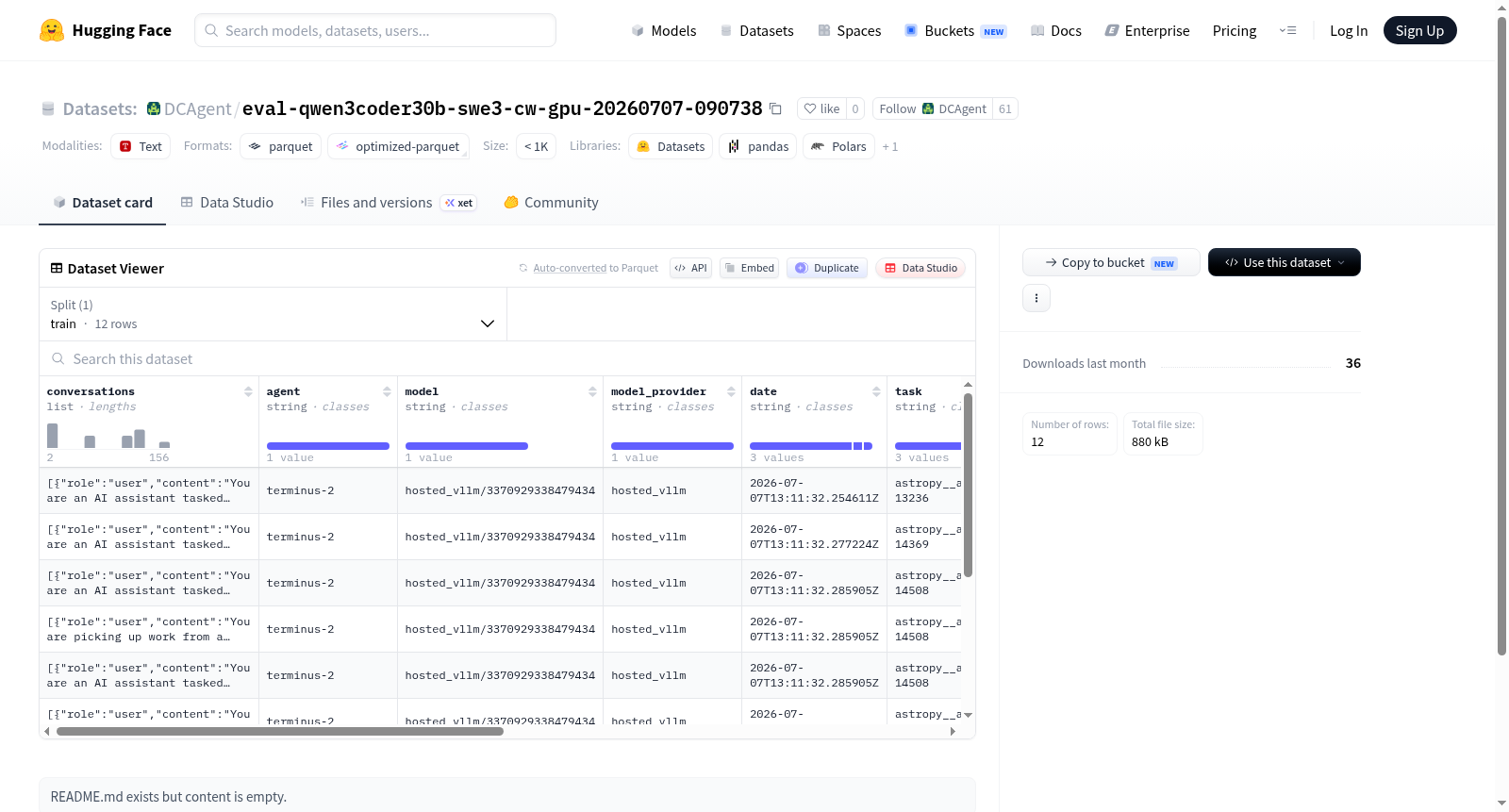 DCAgent/eval-qwen3coder30b-swe3-cw-gpu-20260707-090738 数据集图片