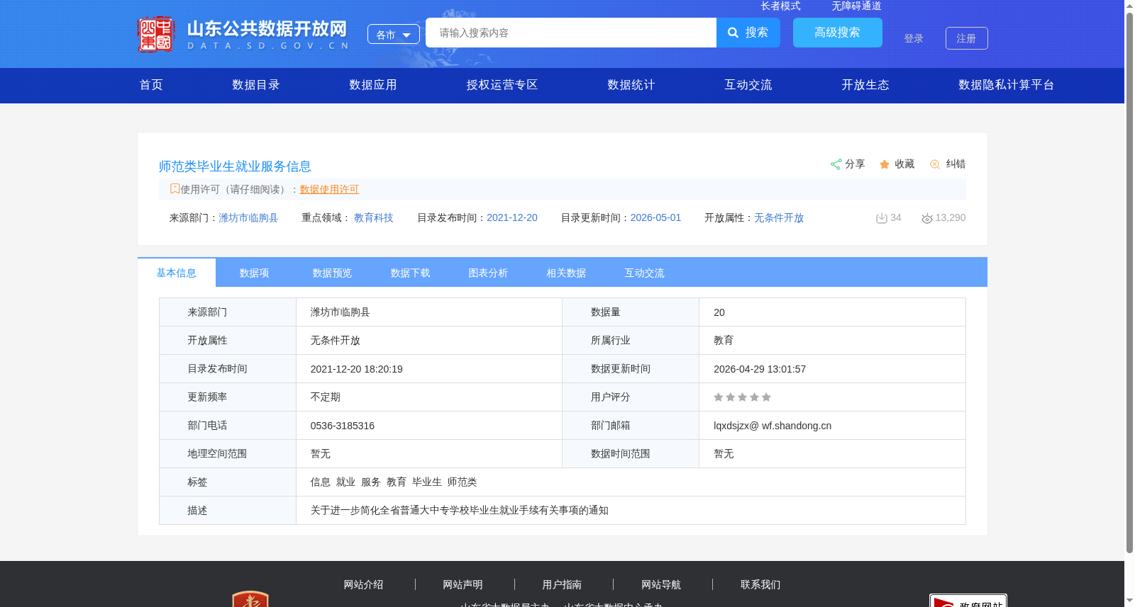 师范类毕业生就业服务信息 数据集图片