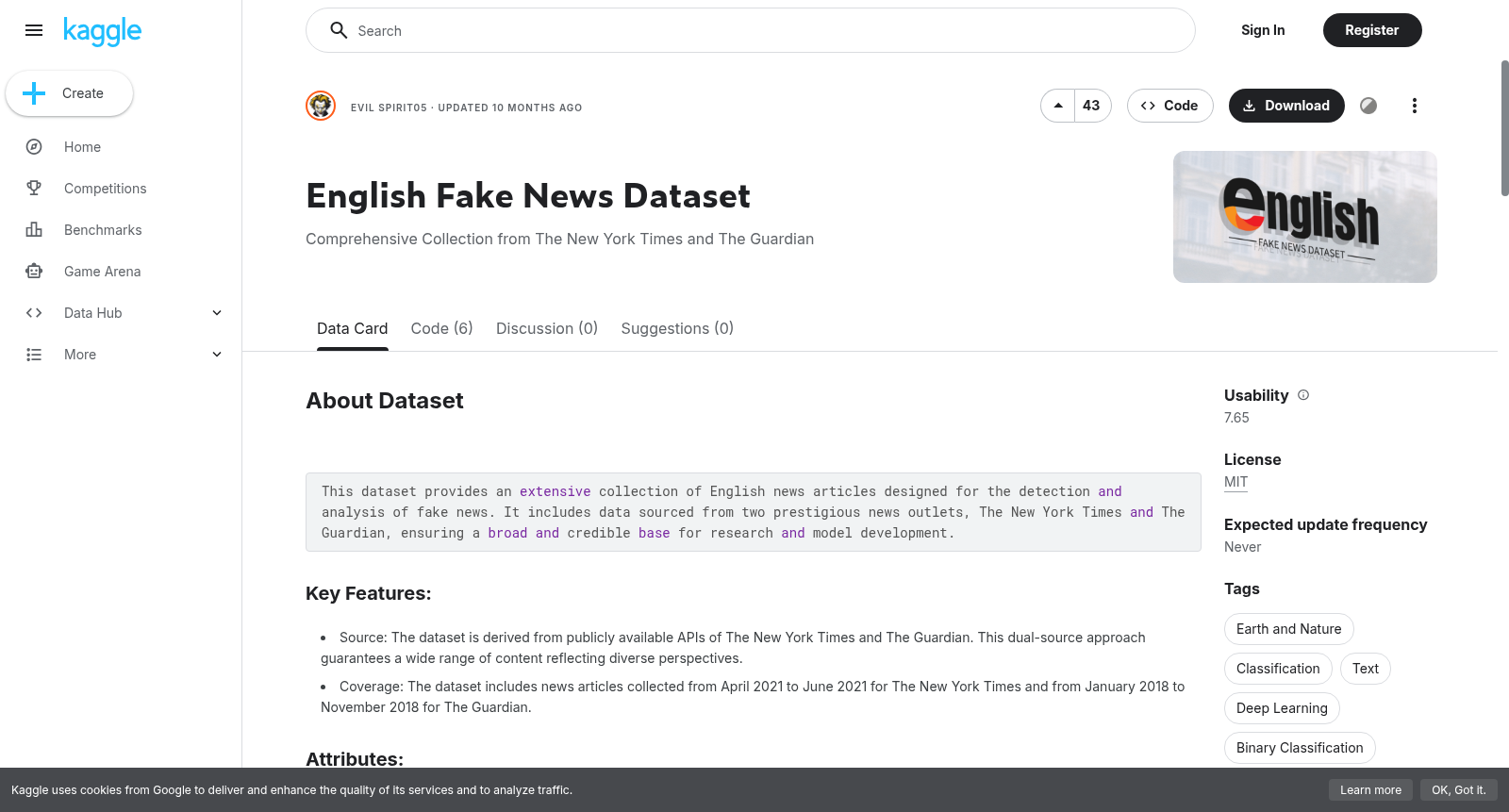English Fake News Dataset 数据集图片