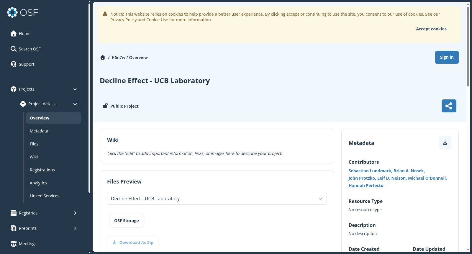 Decline Effect - UCB Laboratory 数据集图片
