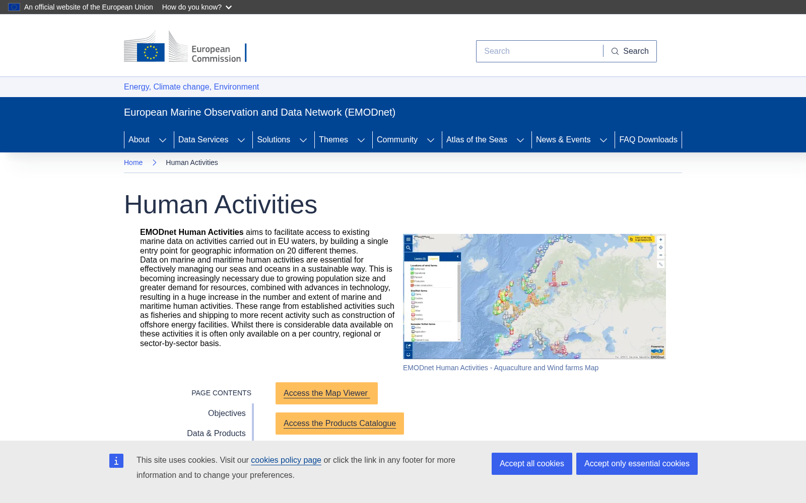 European Marine Observation and Data Network Human Activities 数据集图片