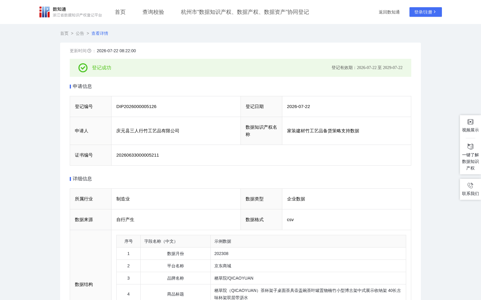 家装建材竹工艺品备货策略支持数据 数据集图片