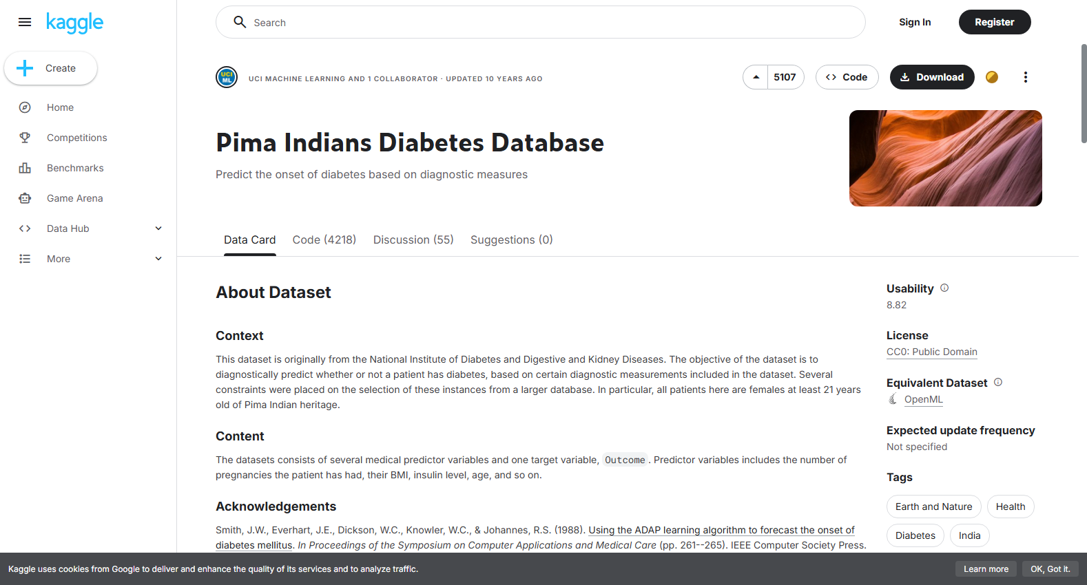 Pima Indians Diabetes Database