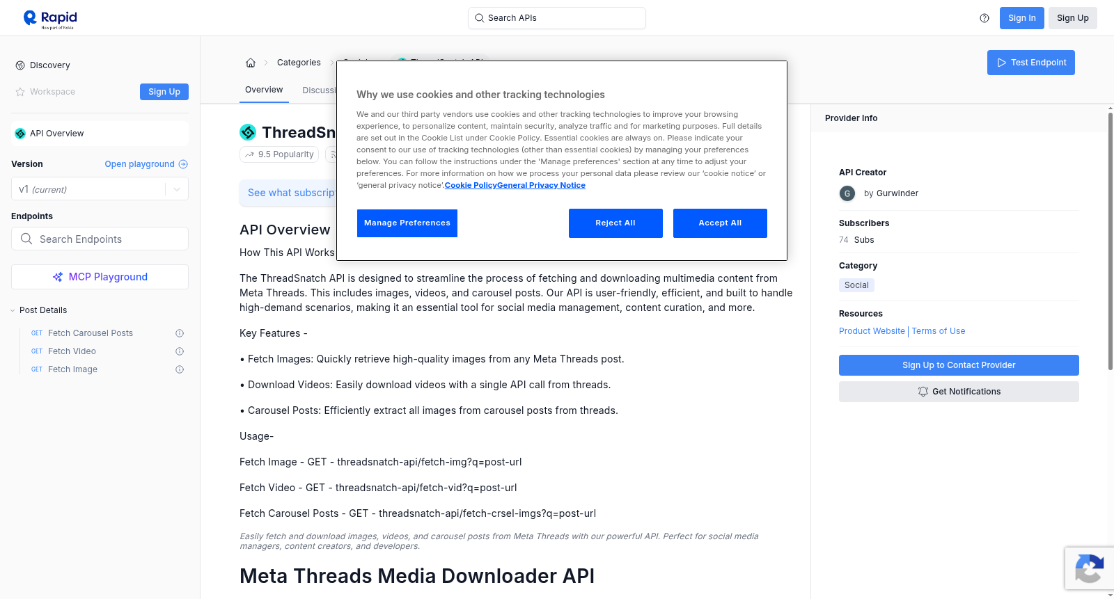 ThreadSnatch API 数据集图片