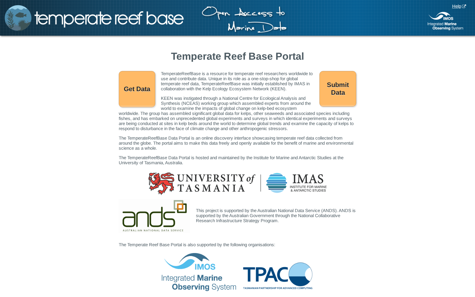 Temperate Reef Base Portal 数据集图片