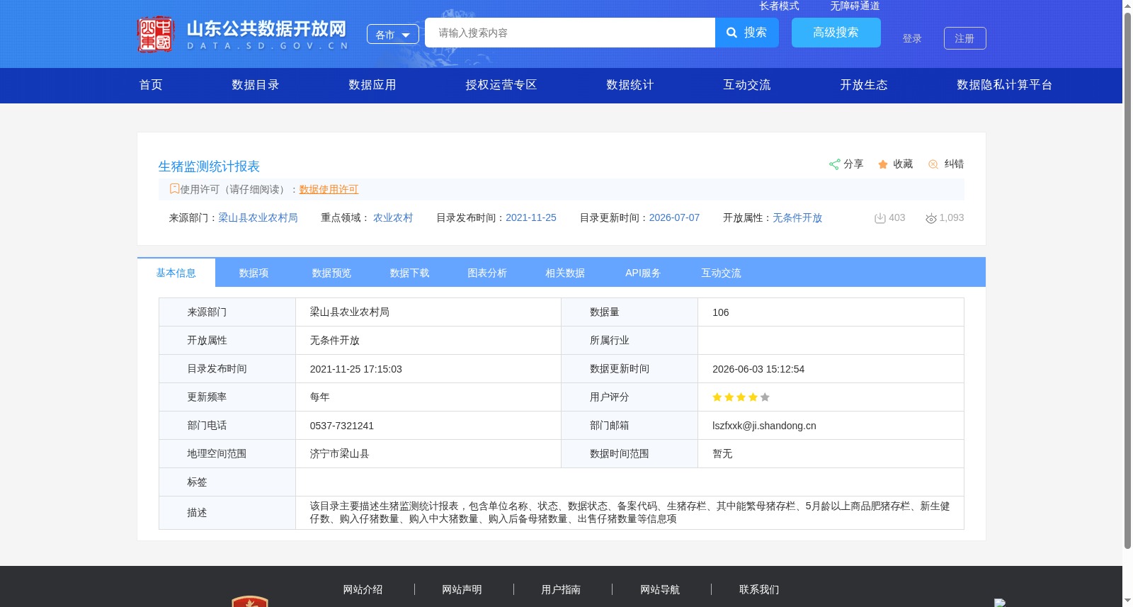 生猪监测统计报表 数据集图片