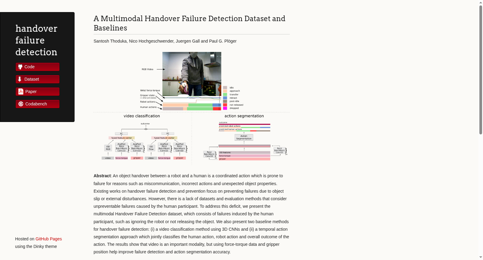 Handover Failure Detection (HFD) dataset 数据集图片