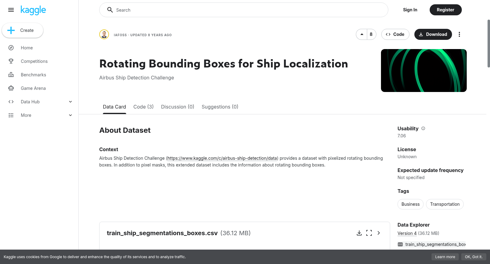 Rotating Bounding Boxes for Ship Localization 数据集图片