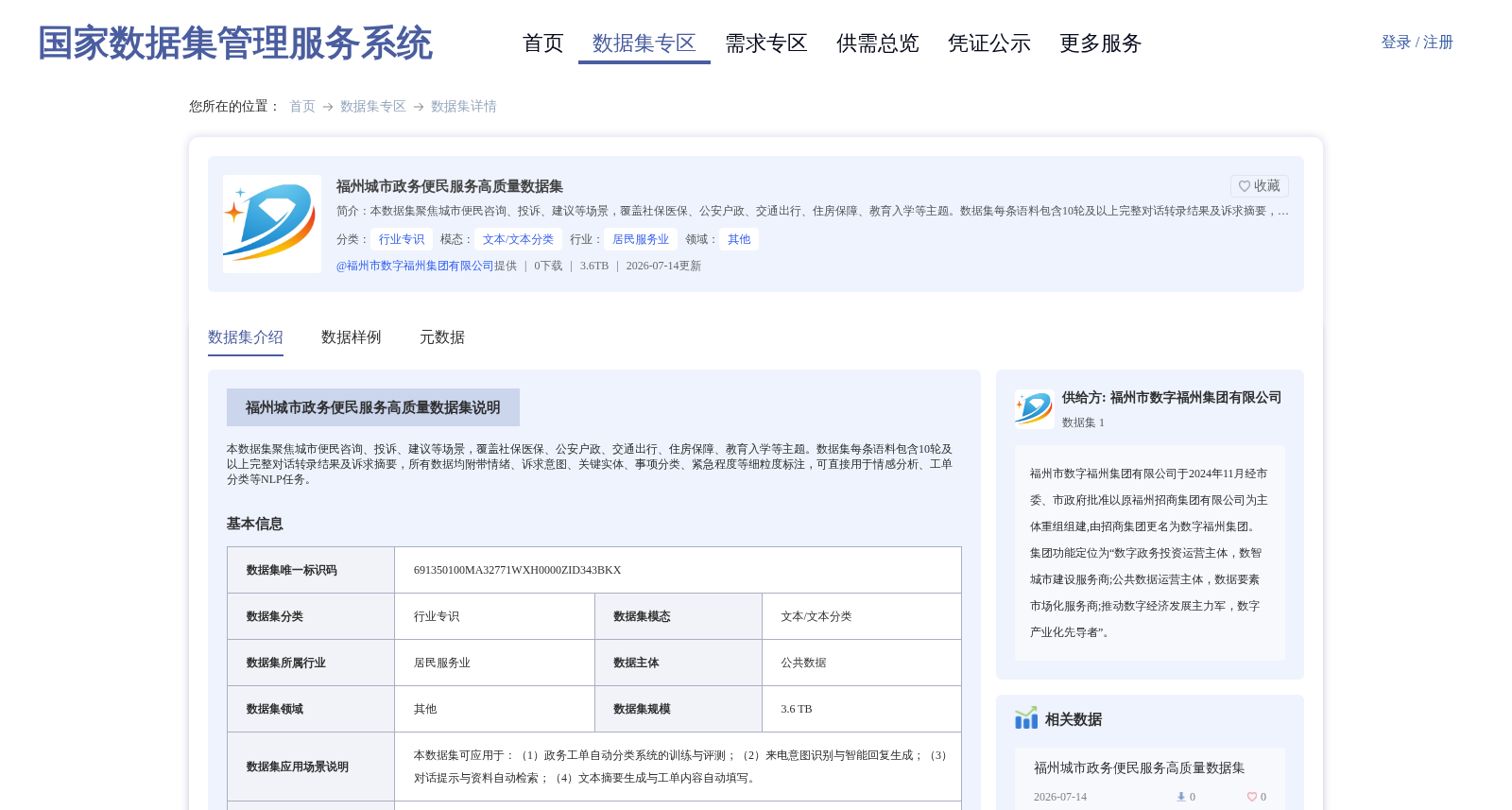 福州城市政务便民服务高质量数据集 数据集图片