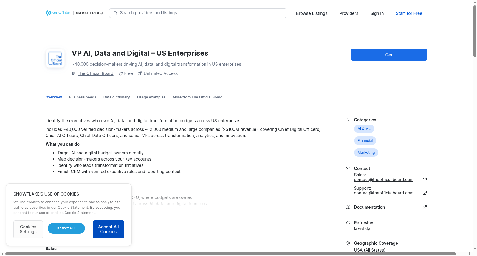 VP AI, Data and Digital – US Enterprises 数据集图片