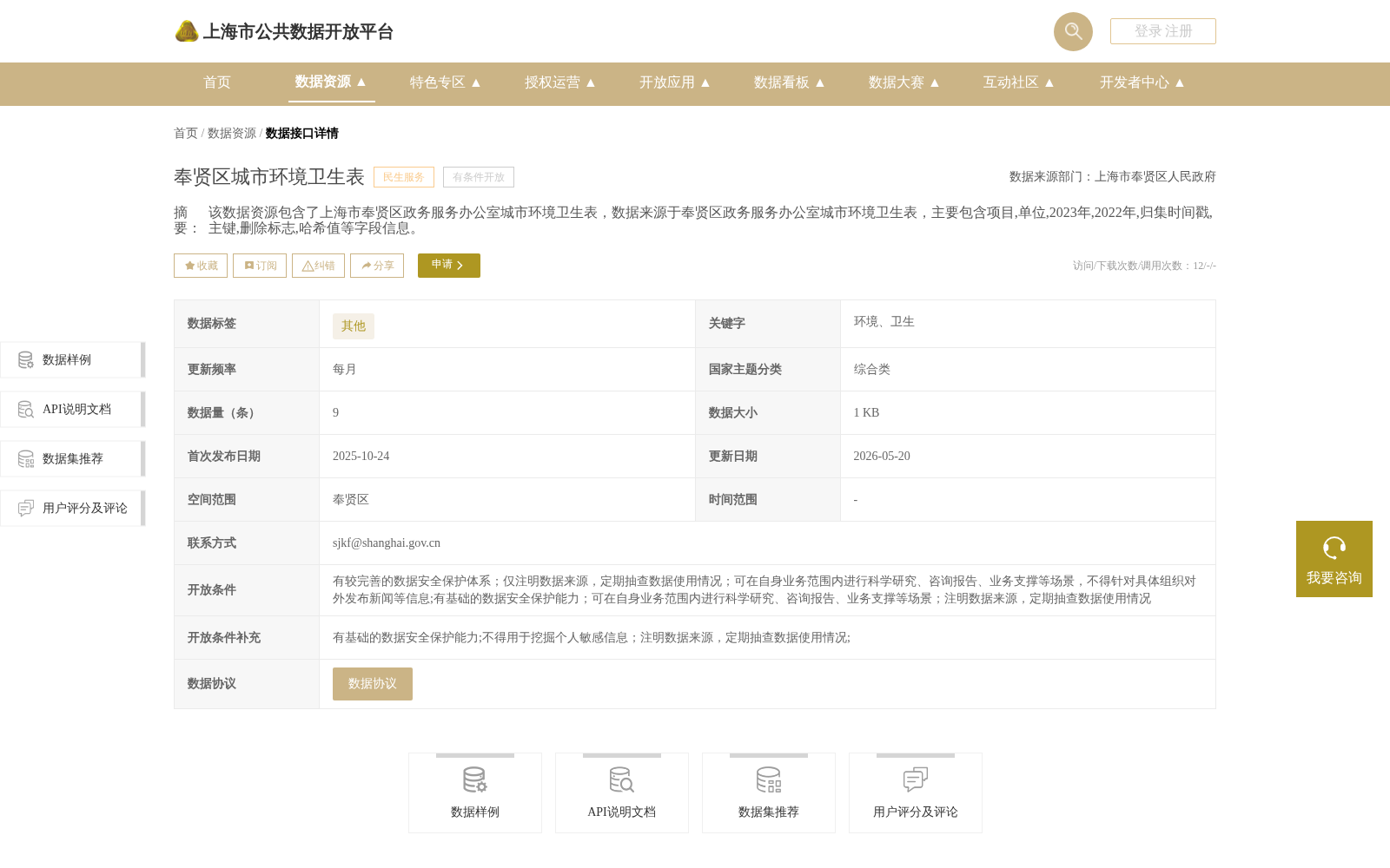奉贤区城市环境卫生表 数据集图片