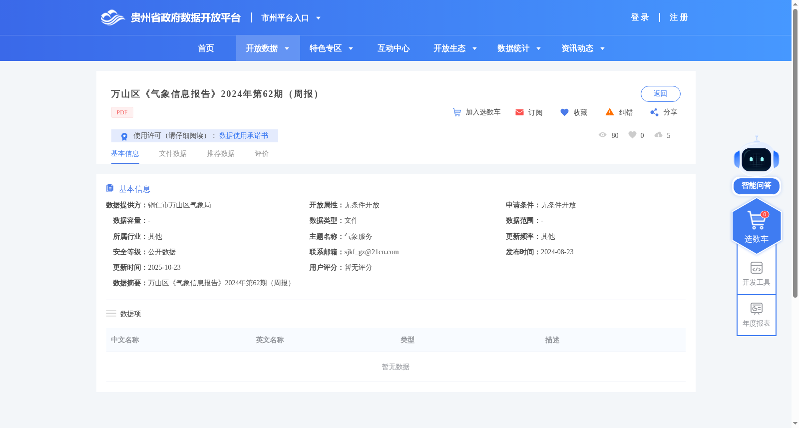 万山区《气象信息报告》2024年第62期（周报） 数据集图片
