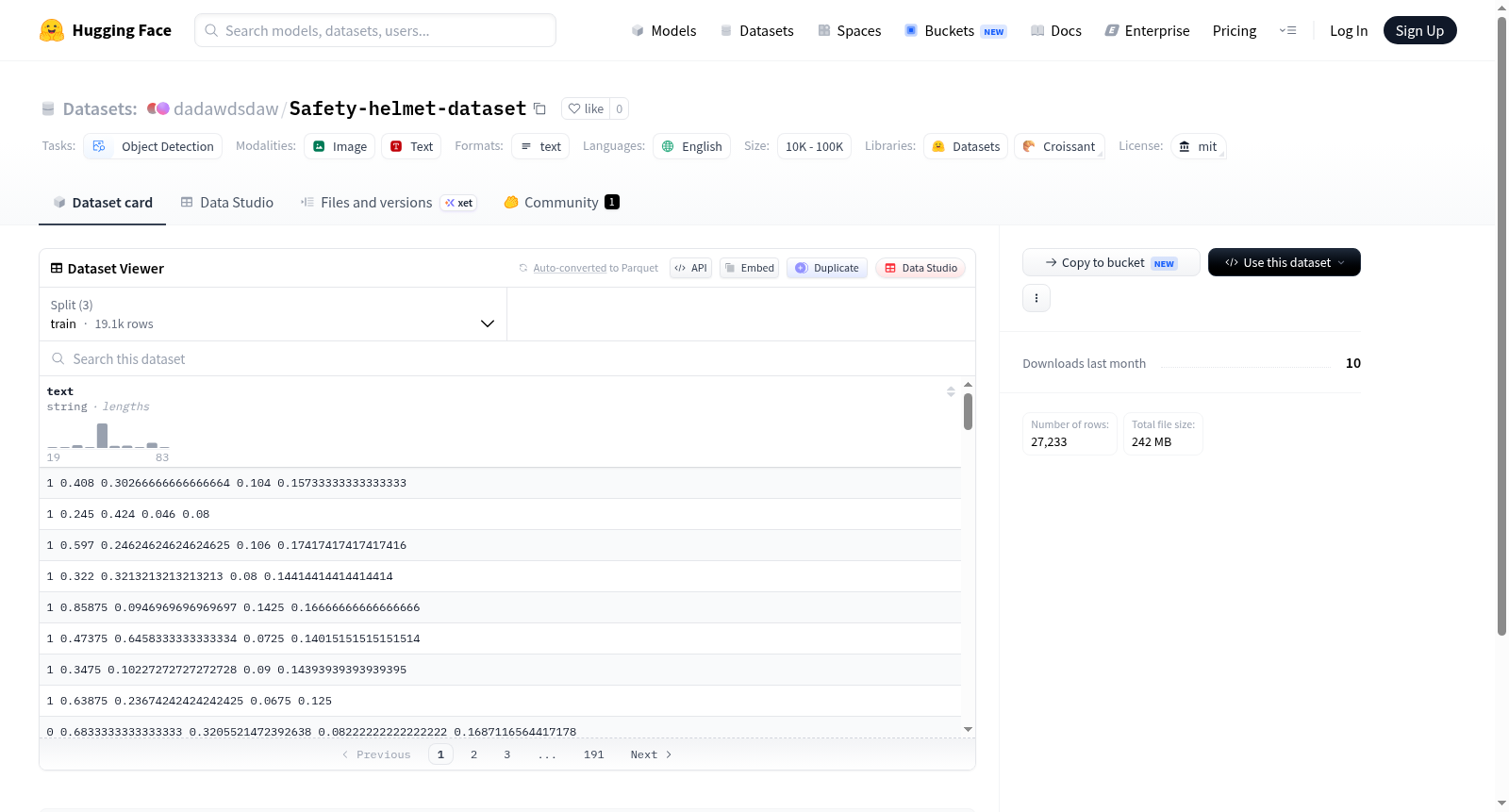 dadawdsdaw/Safety-helmet-dataset 数据集图片