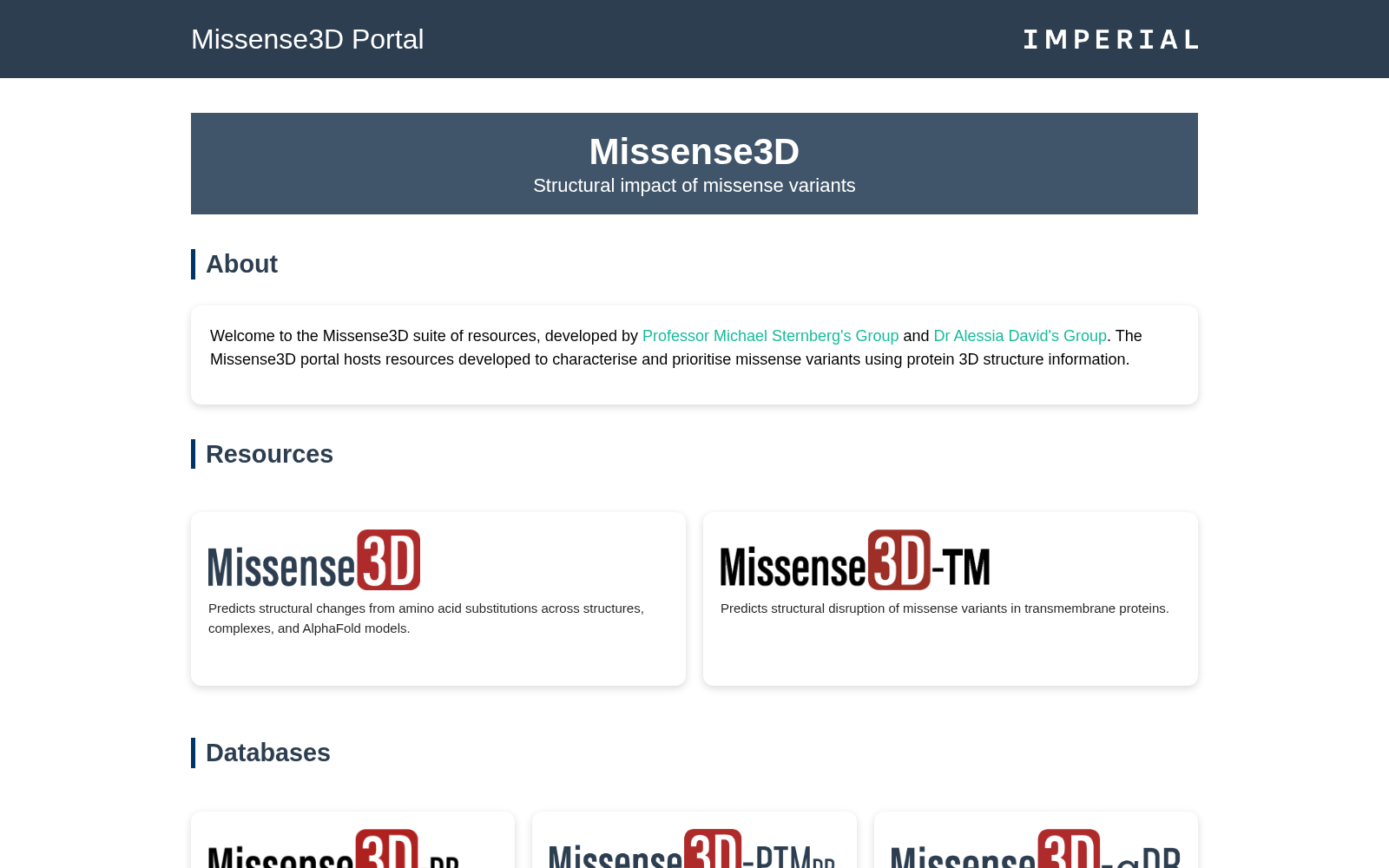 Missense3D Portal 数据集图片