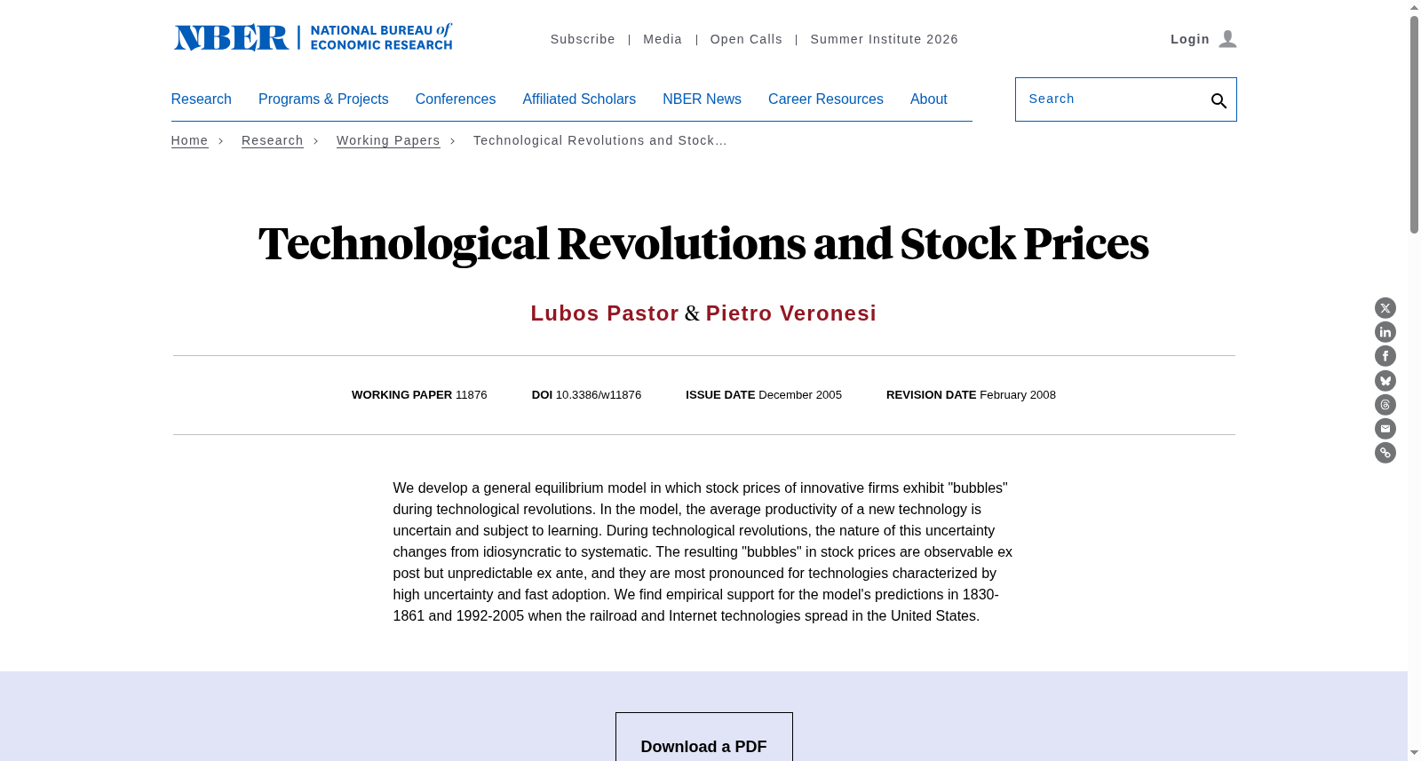 Technological Revolutions and Stock Prices 数据集图片