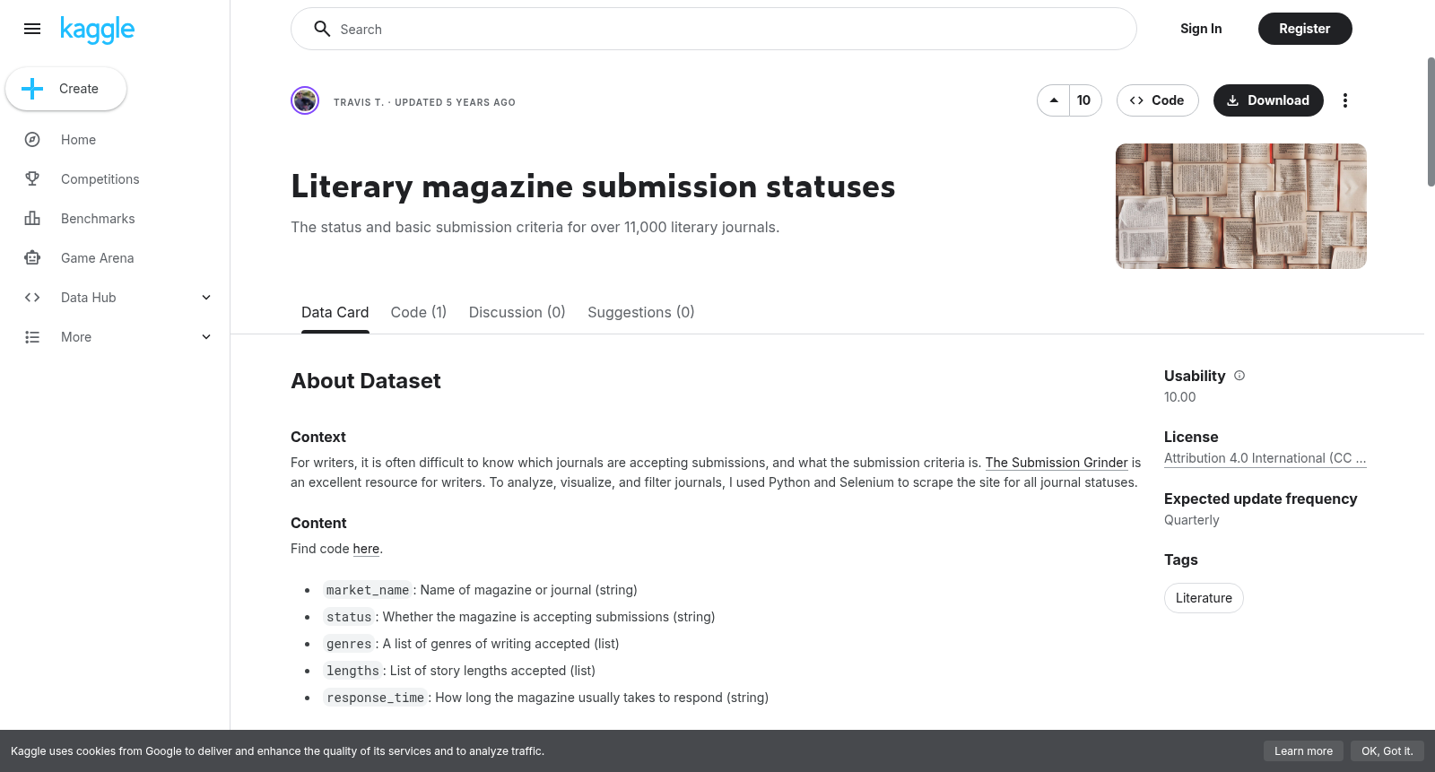 Literary magazine submission statuses 数据集图片