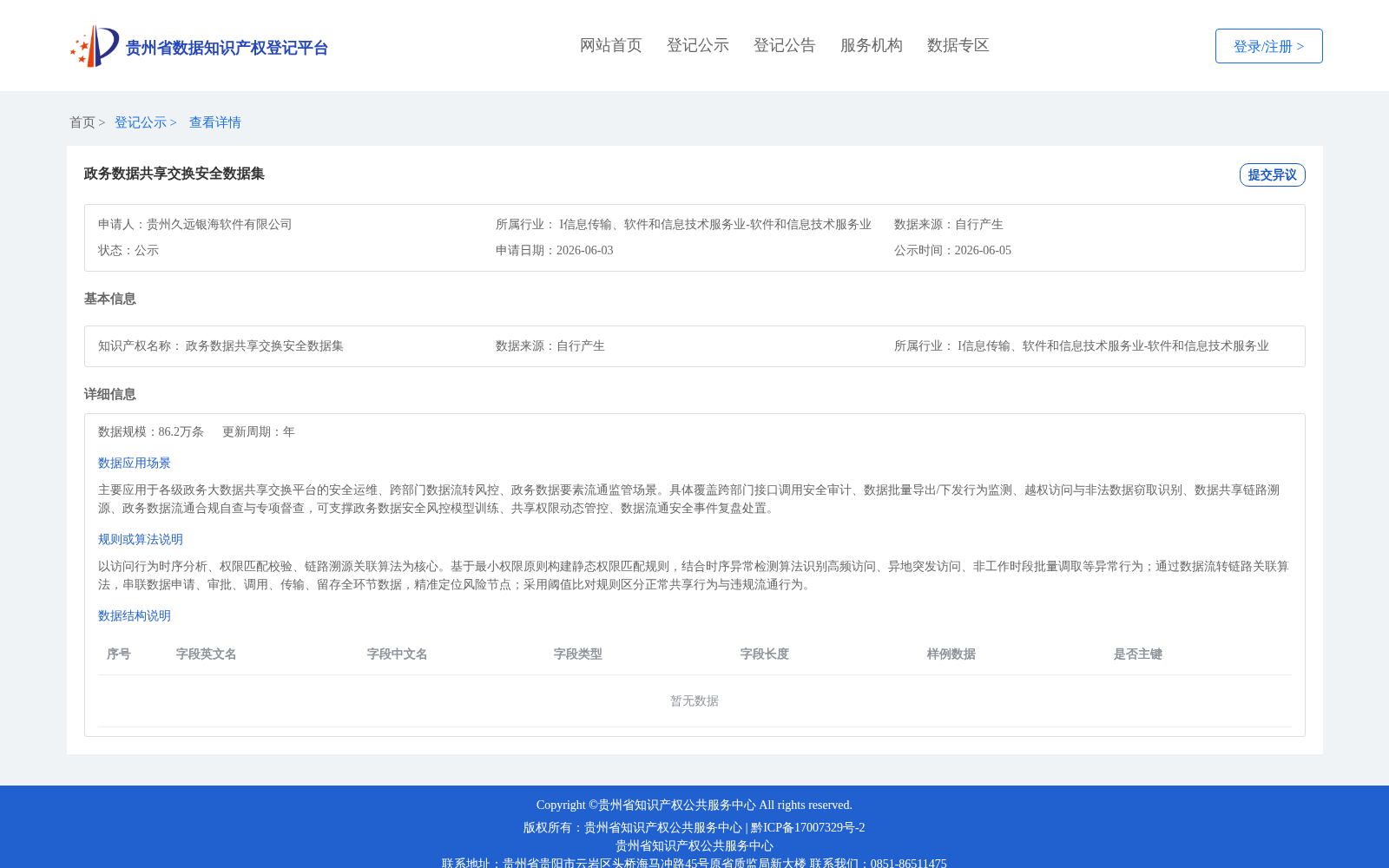 政务数据共享交换安全数据集 数据集图片