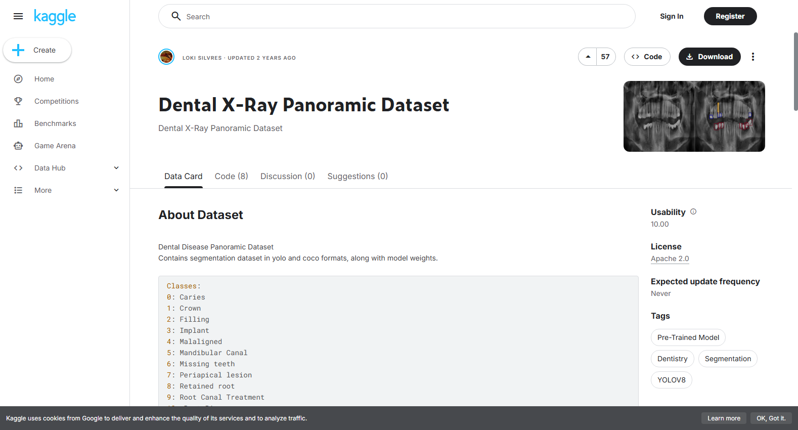 Dental Disease Panoramic Detection Dataset