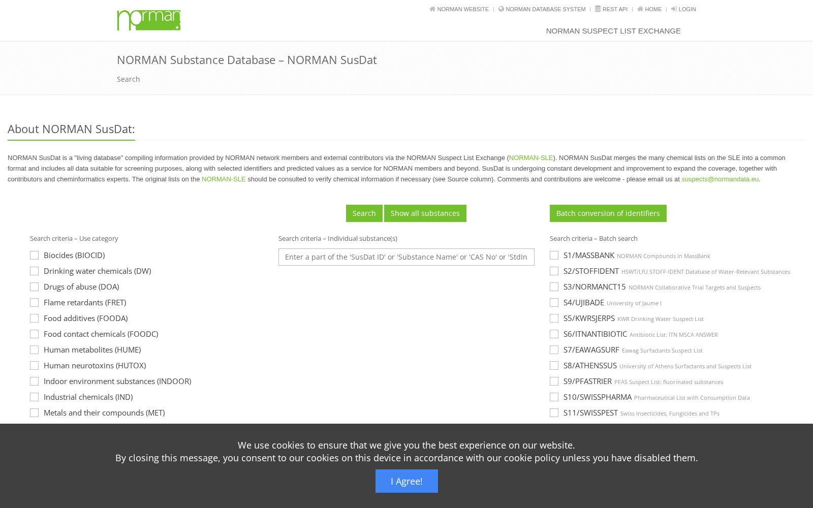 NORMAN Substance Database 数据集图片
