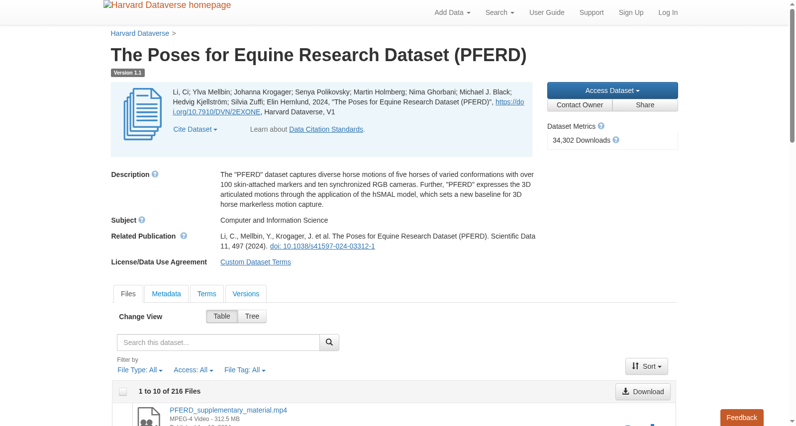 The Poses for Equine Research Dataset (PFERD) 数据集图片