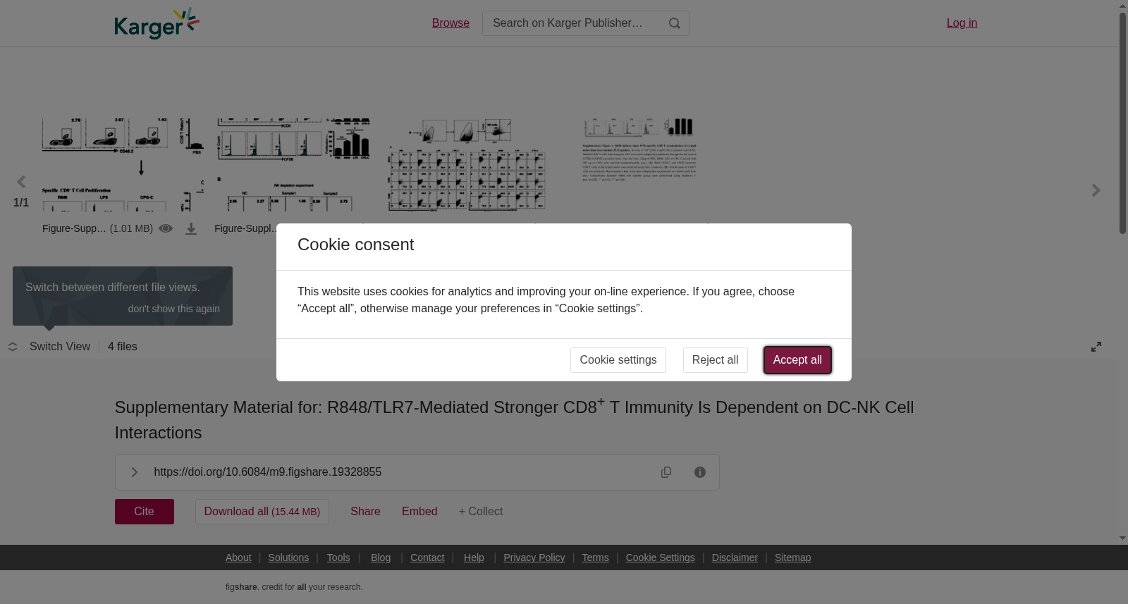 Supplementary Material for: R848/TLR7-Mediated Stronger CD8<sup>+</sup> T Immunity Is Dependent on DC-NK Cell Interactions 数据集图片