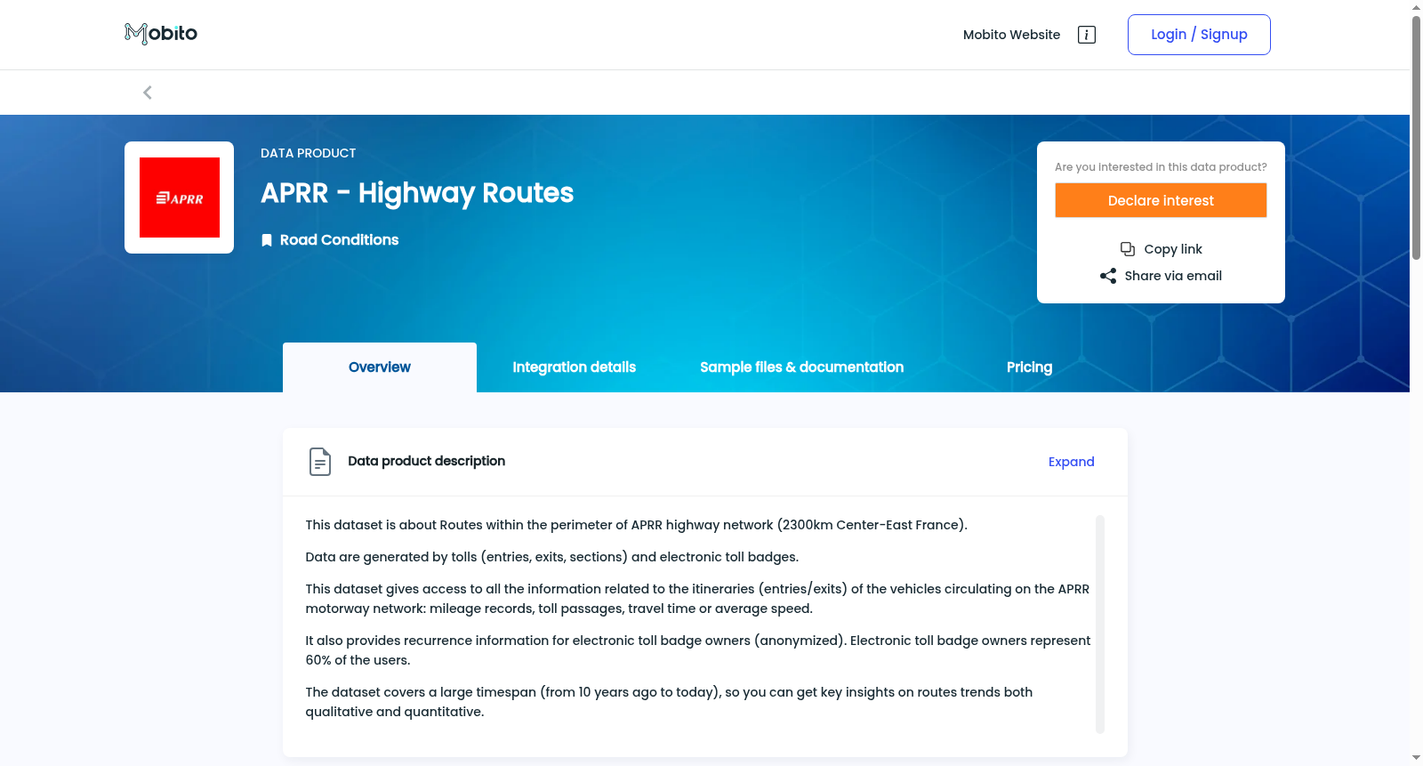 APRR - Highway Routes 数据集图片