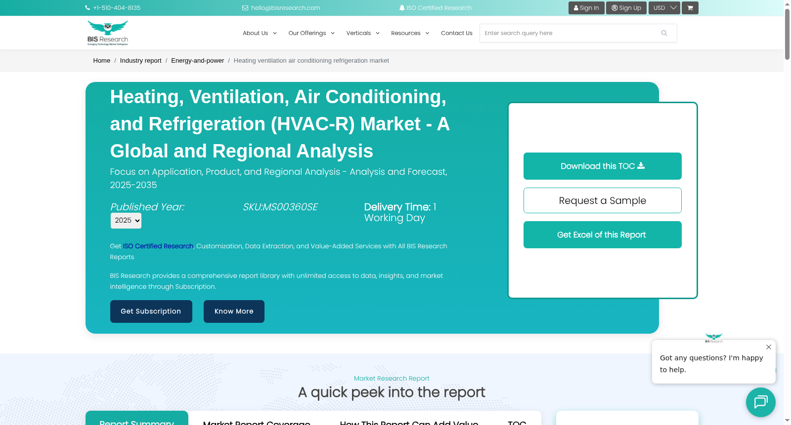 Global Heating, Ventilation, Air Conditioning, and Refrigeration (HVAC-R) Market 数据集图片