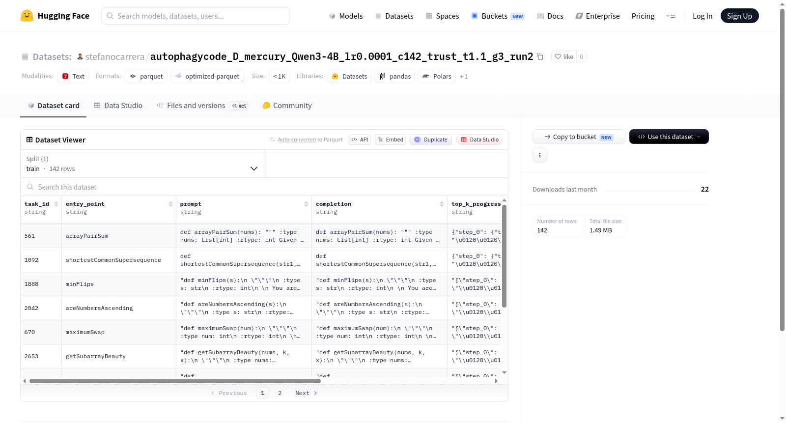 stefanocarrera/autophagycode_D_mercury_Qwen3-4B_lr0.0001_c142_trust_t1.1_g3_run2 数据集图片