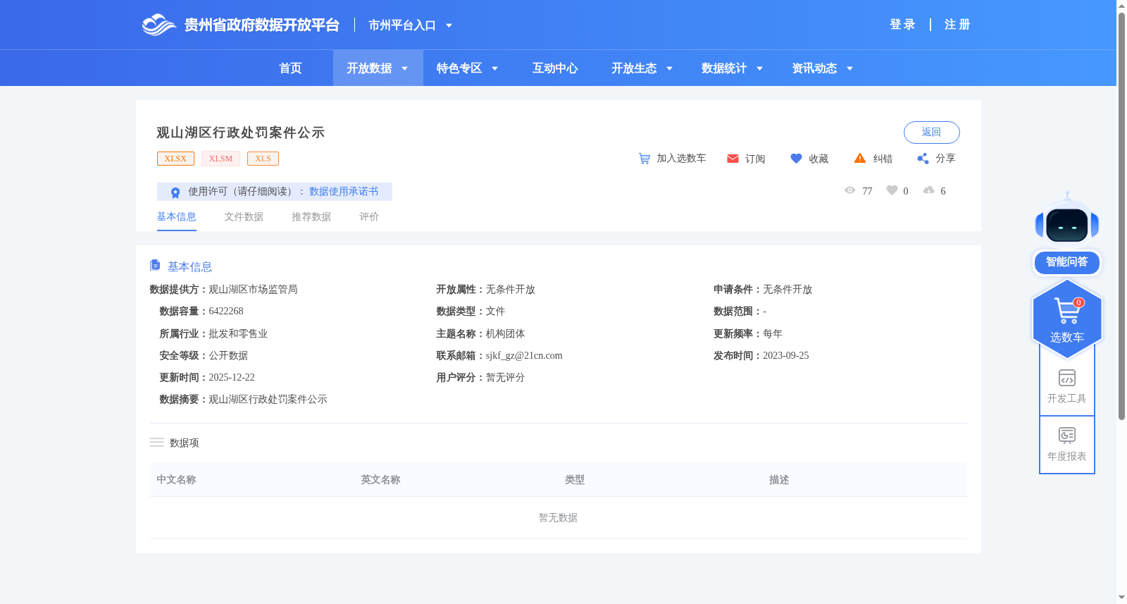观山湖区行政处罚案件公示 数据集图片
