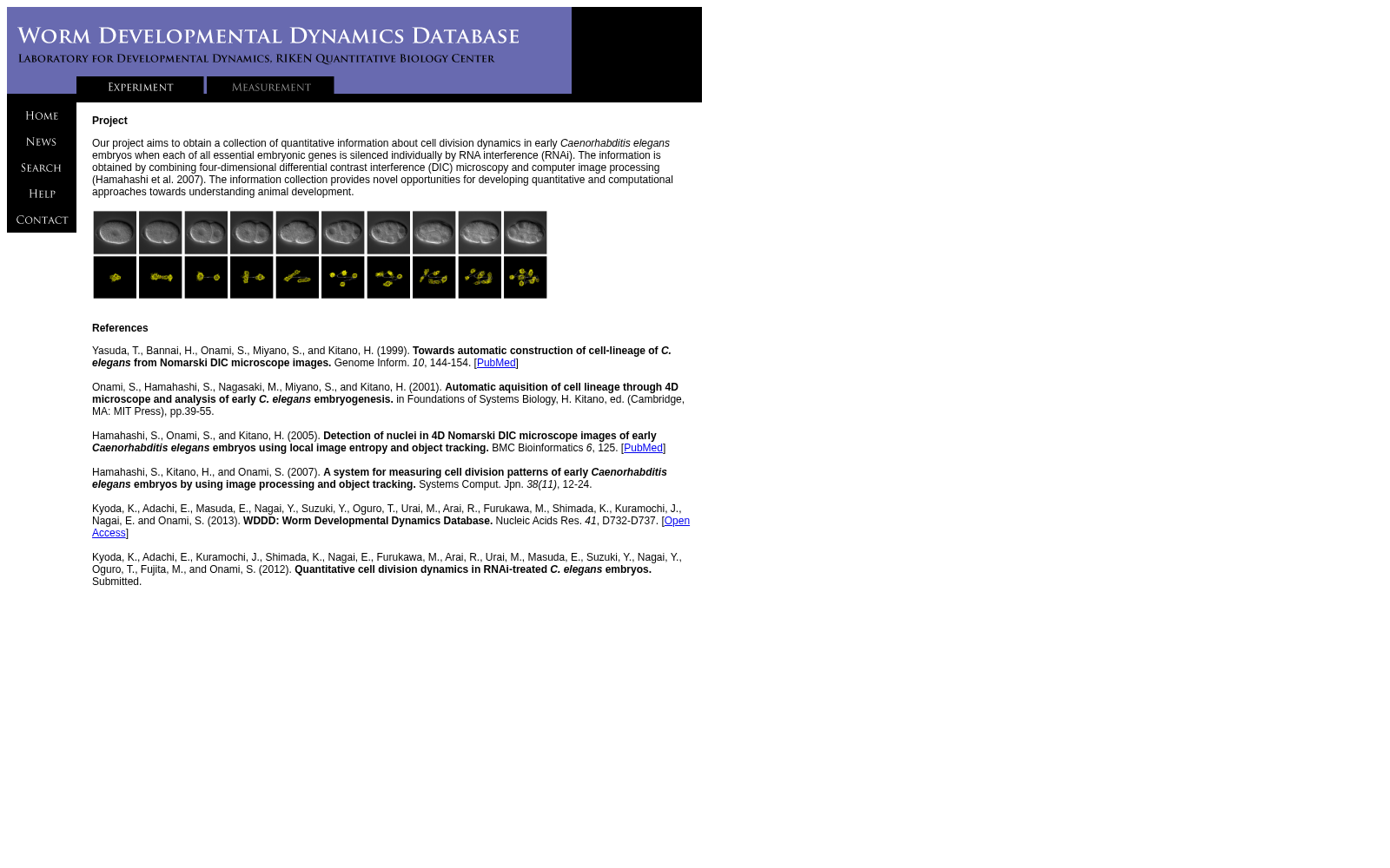 Worm Developmental Dynamics Database 数据集图片