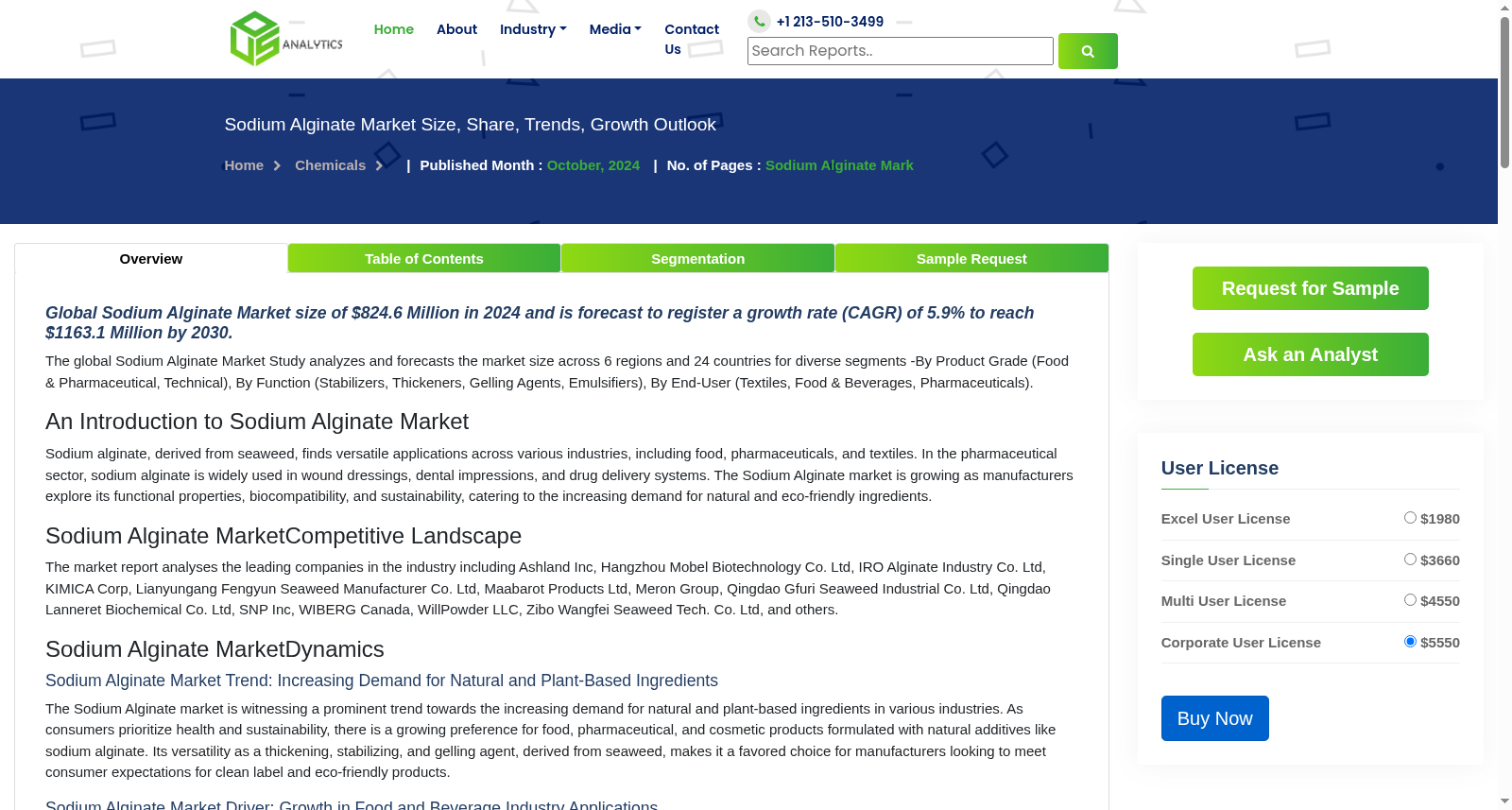 Sodium Alginate Market 数据集图片