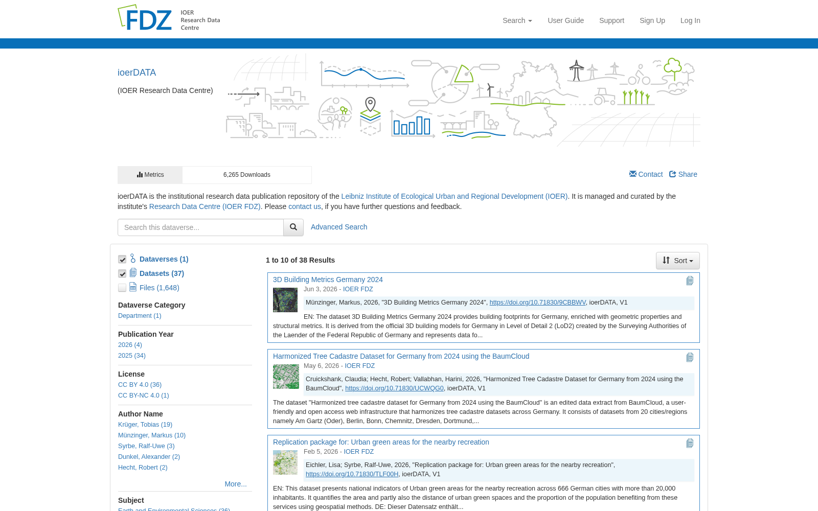 Research Data Publication Repository of IOER 数据集图片