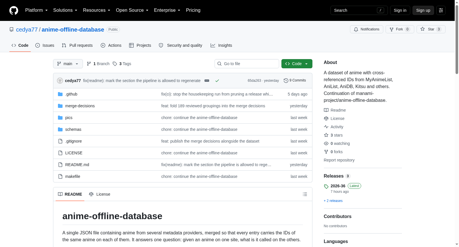 anime-offline-database 数据集图片