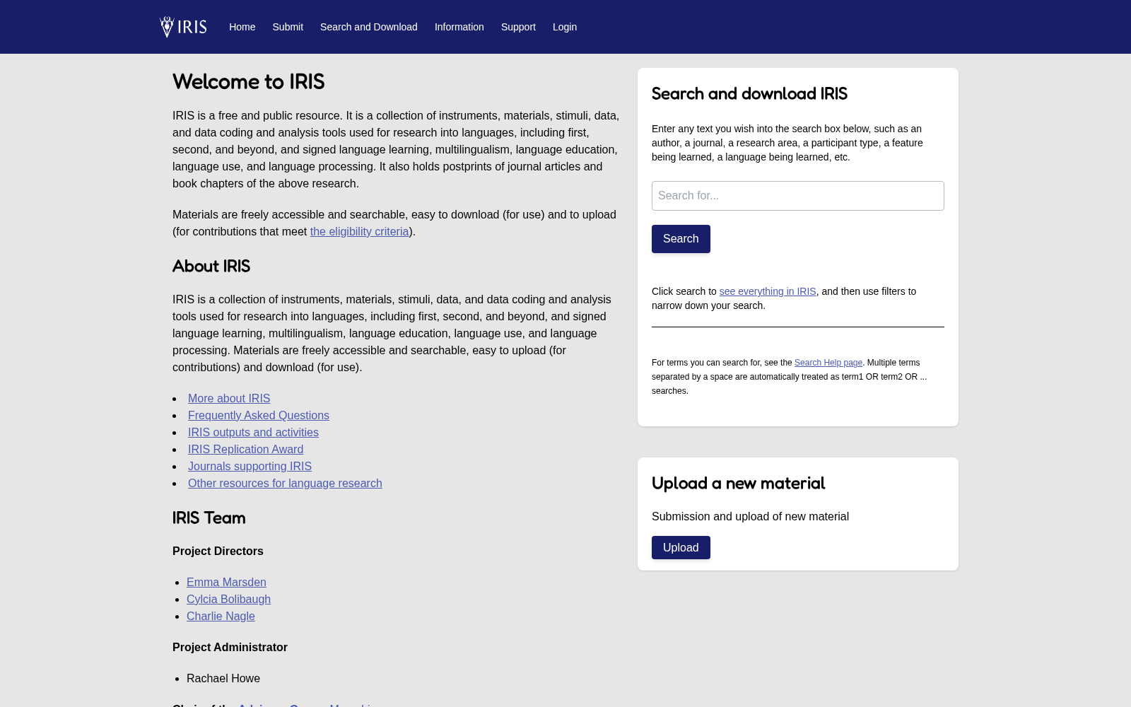 IRIS: A digital repository of instruments and data for research in language studies 数据集图片